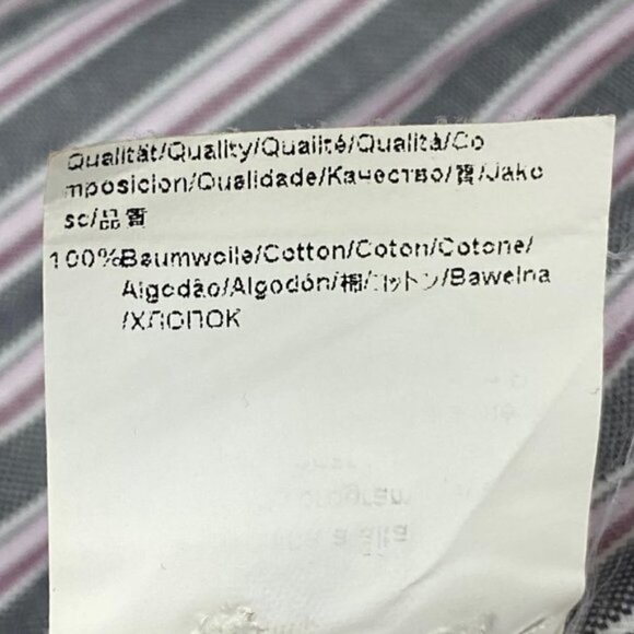 Hugo Boss Men's Purple Grey Striped Slim Fit Dress Shirt US 16 Size 41 - Picture 9 of 10